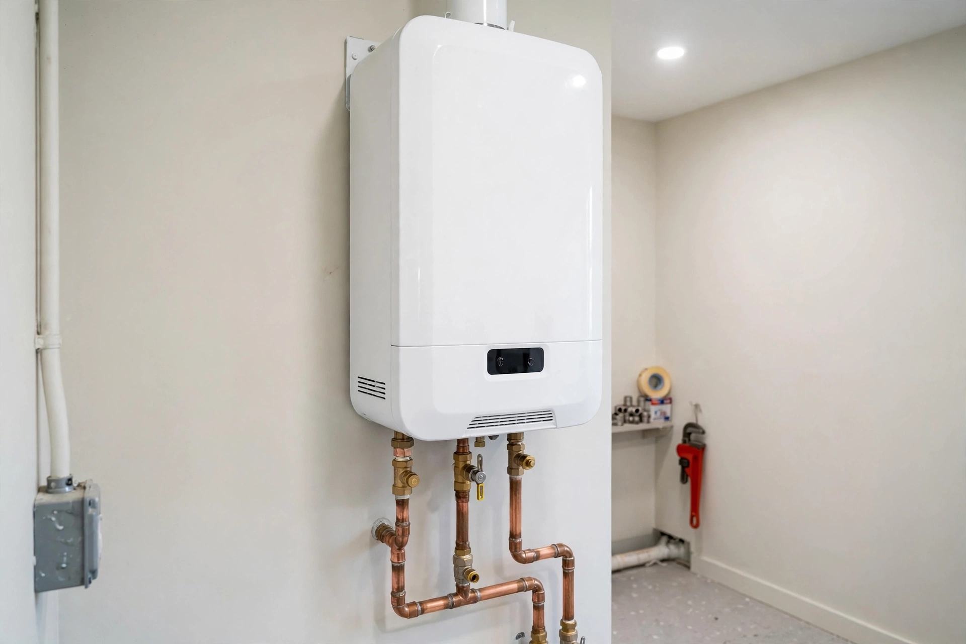 Tankless water heater unit